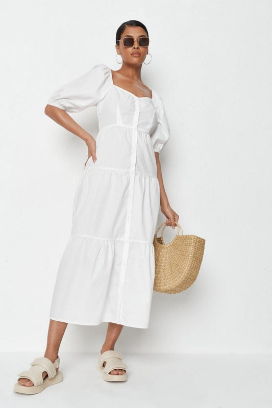 Open Front Milkmaid Dress