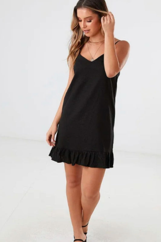 Ruffle Hem Mini Cami Dress