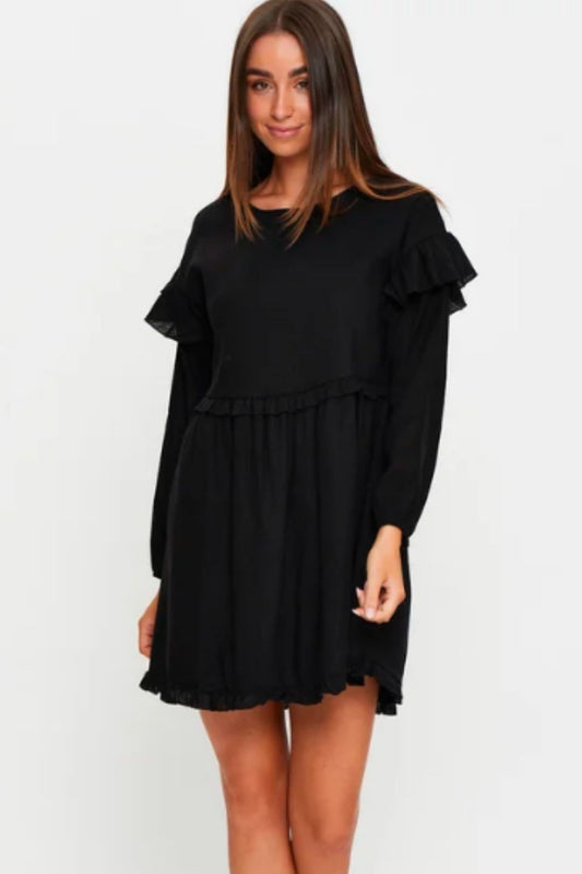Ruffle Trim Summer Dress