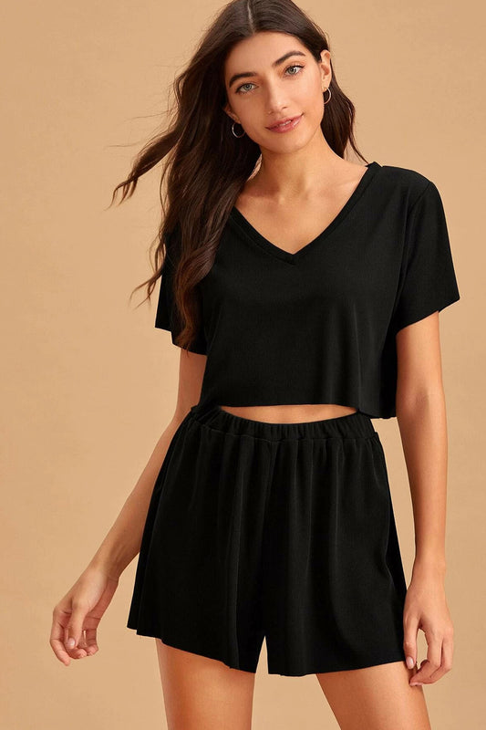 Solid jersey PJ set