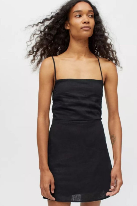 Smocked Back Mini Dress