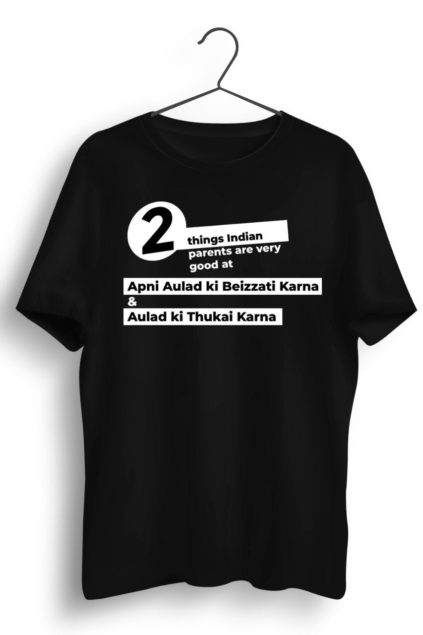 Apni Aulad Black Tshirt