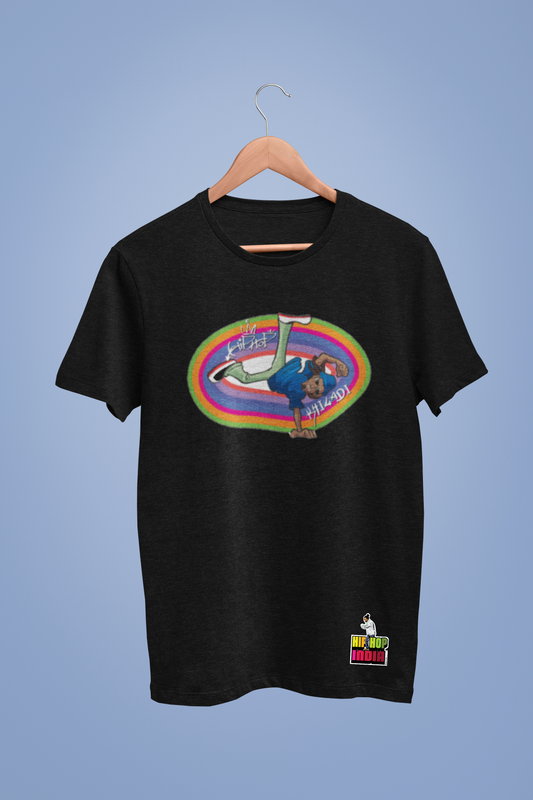 Hip Hop Khiladi Black Tshirt