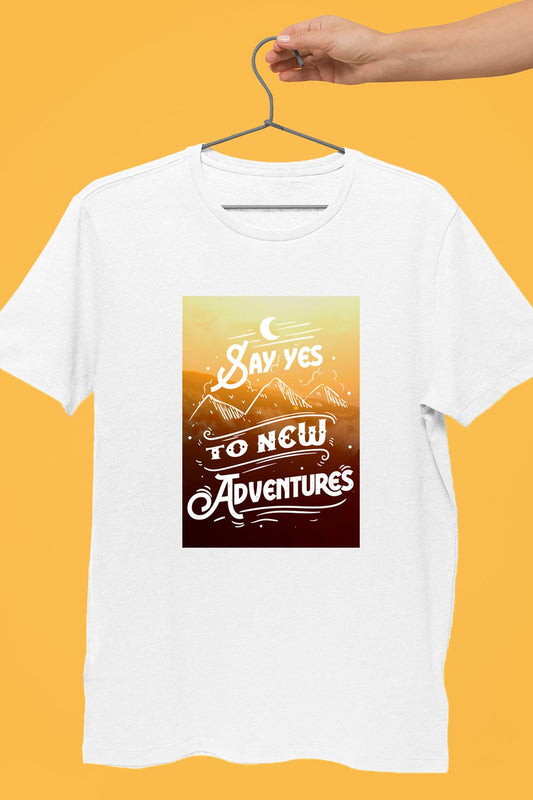 Say Yes To The Adventure White Tshirt